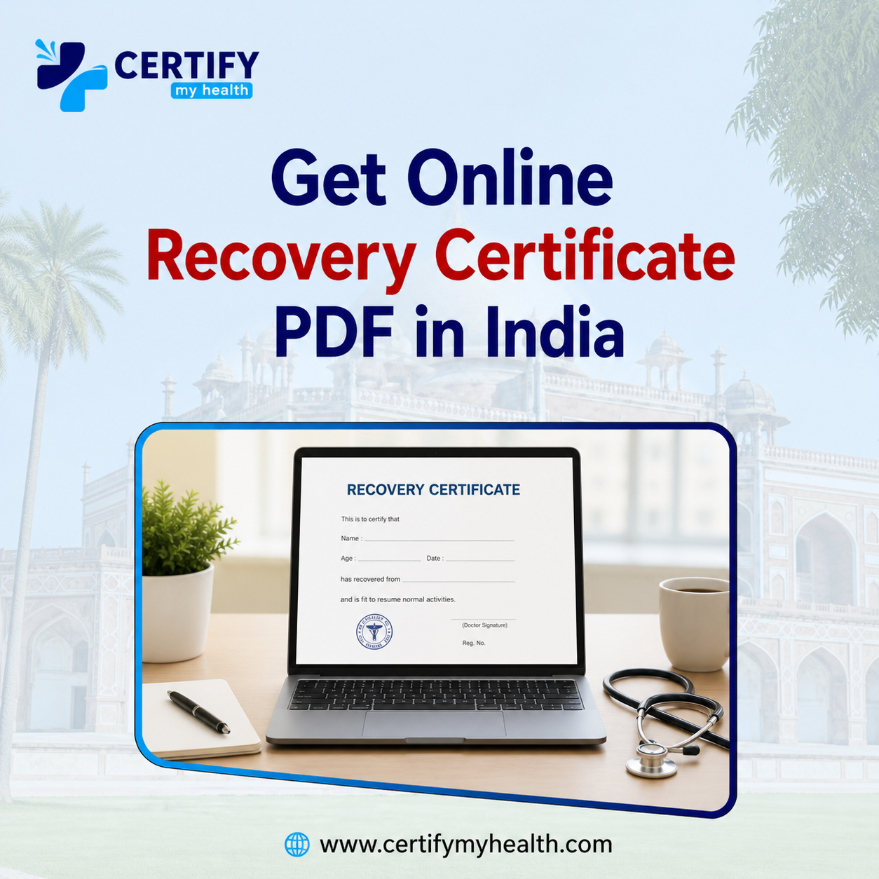 Get Online Recovery Certificate PDF in India